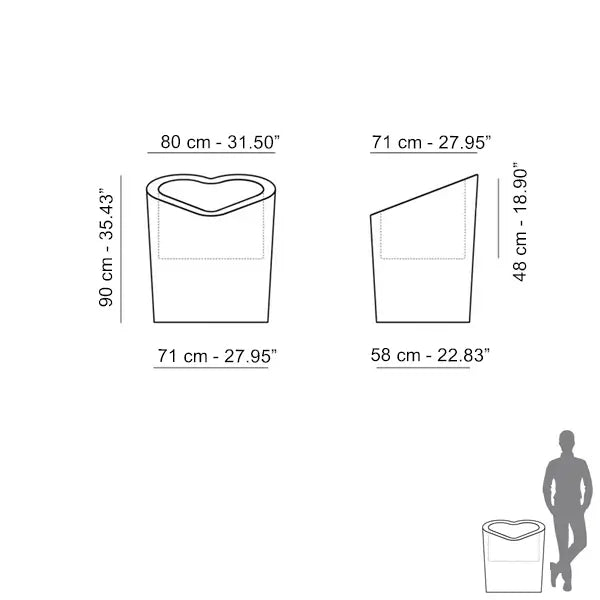 Slide Mon Amour Light Bottle Carrier - Buy now on ShopDecor - Discover the best products by SLIDE design