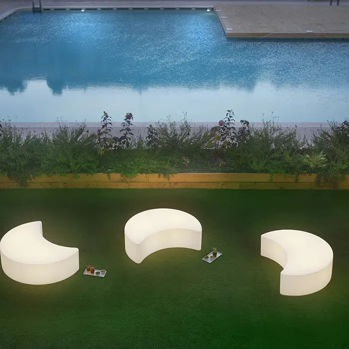 Slide Moon Out Light Pouf/Small table - Buy now on ShopDecor - Discover the best products by SLIDE design