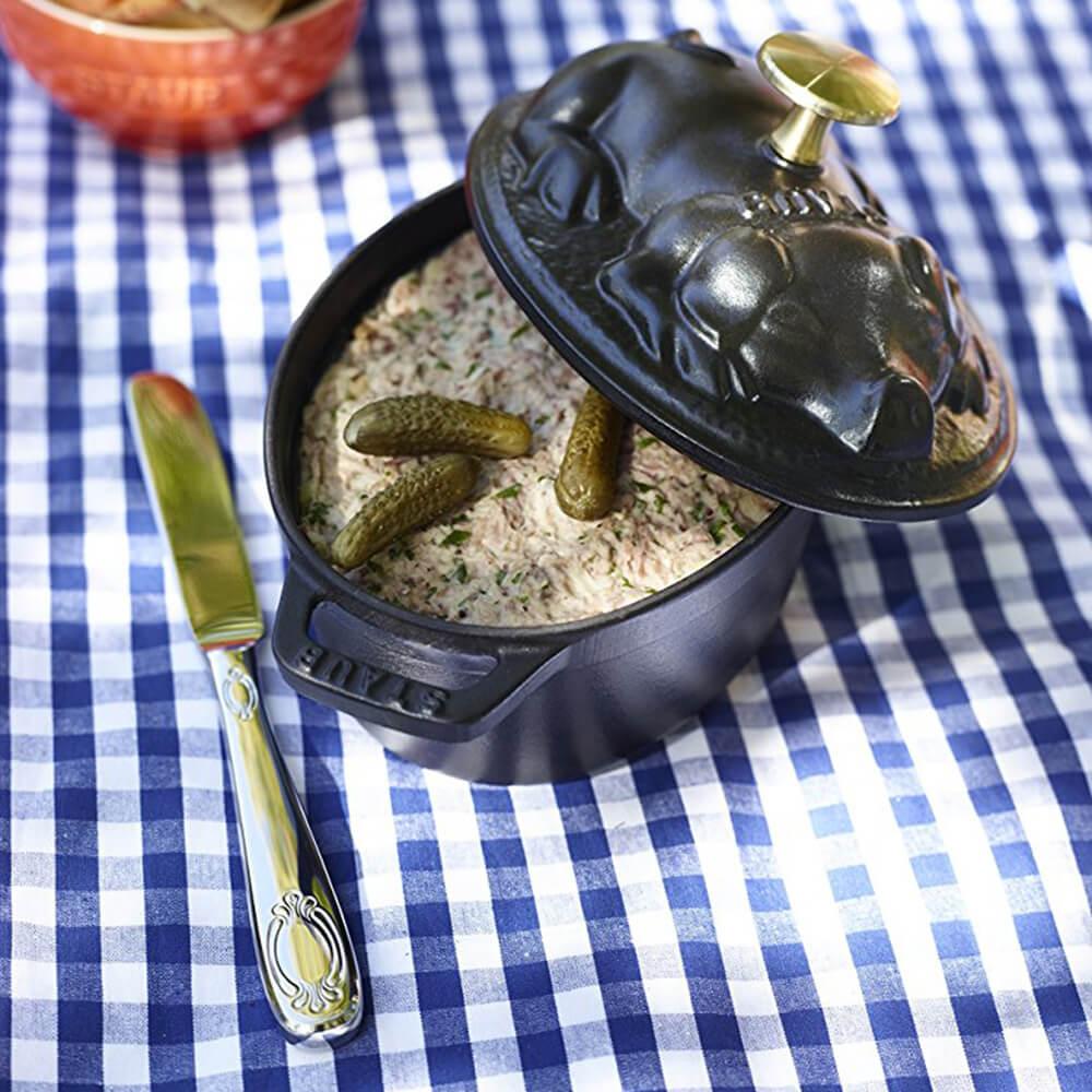 Staub Pig Cocotte Black - Buy now on ShopDecor - Discover the best products by STAUB design