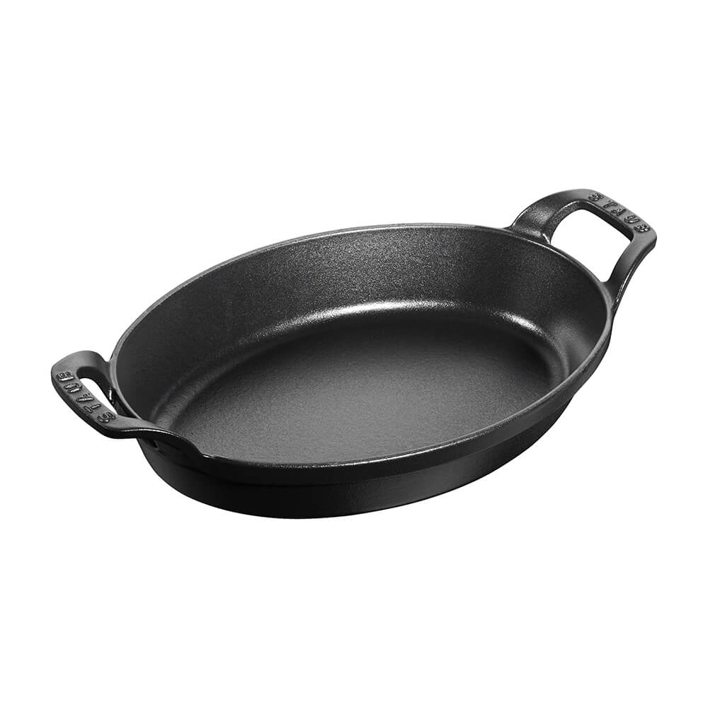 Staub Oval baking dish cast iron 32 cm black - Buy now on ShopDecor - Discover the best products by STAUB design