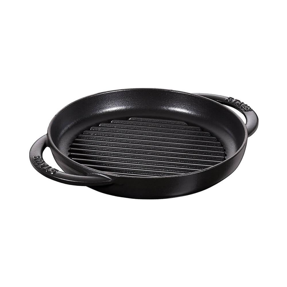 Staub Pure Grill Round large pan cast iron diam.30 cm Default Title - Buy now on ShopDecor - Discover the best products by STAUB design