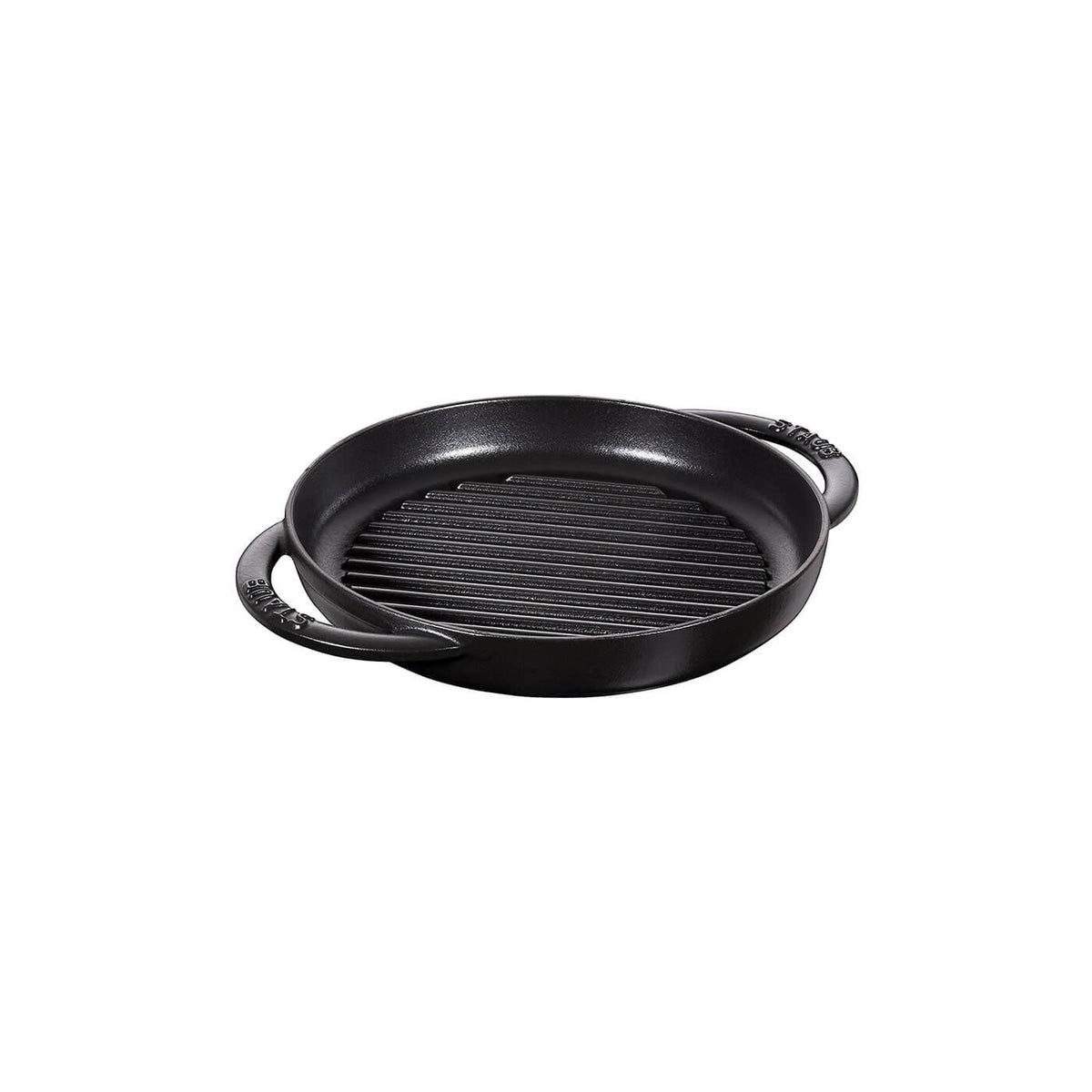 Staub Pure Grill Round small pan cast iron diam.22 cm Black - Buy now on ShopDecor - Discover the best products by STAUB design