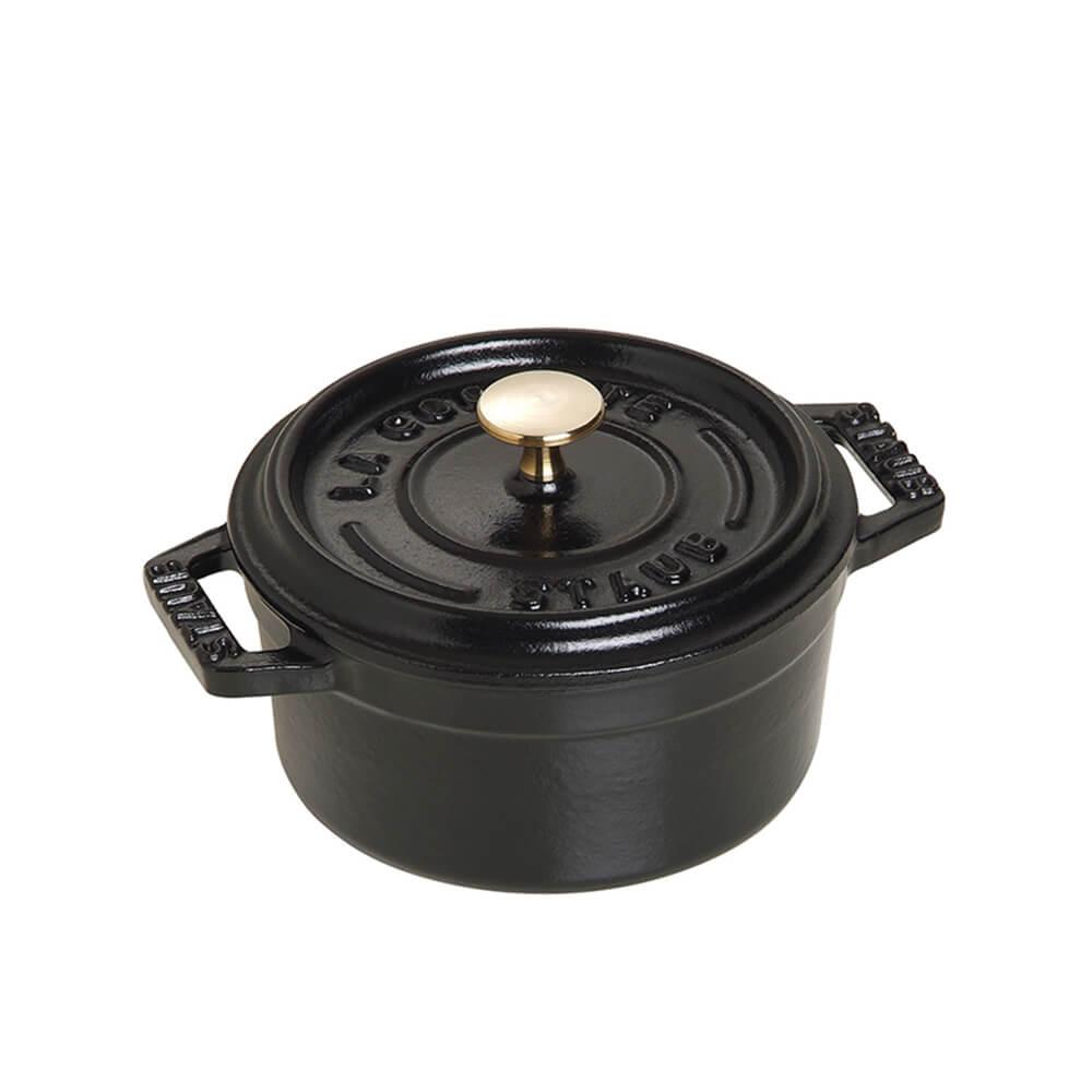 Staub Round Cocotte cast iron pot diam.14 cm Black - Buy now on ShopDecor - Discover the best products by STAUB design