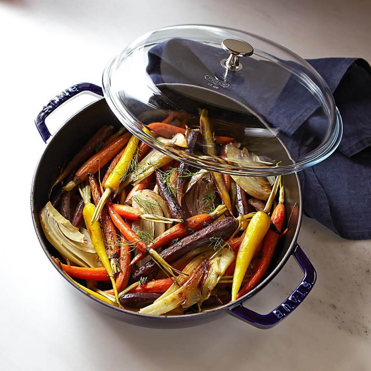 Staub Small Wok with glass lid diam.30 cm - Buy now on ShopDecor - Discover the best products by STAUB design