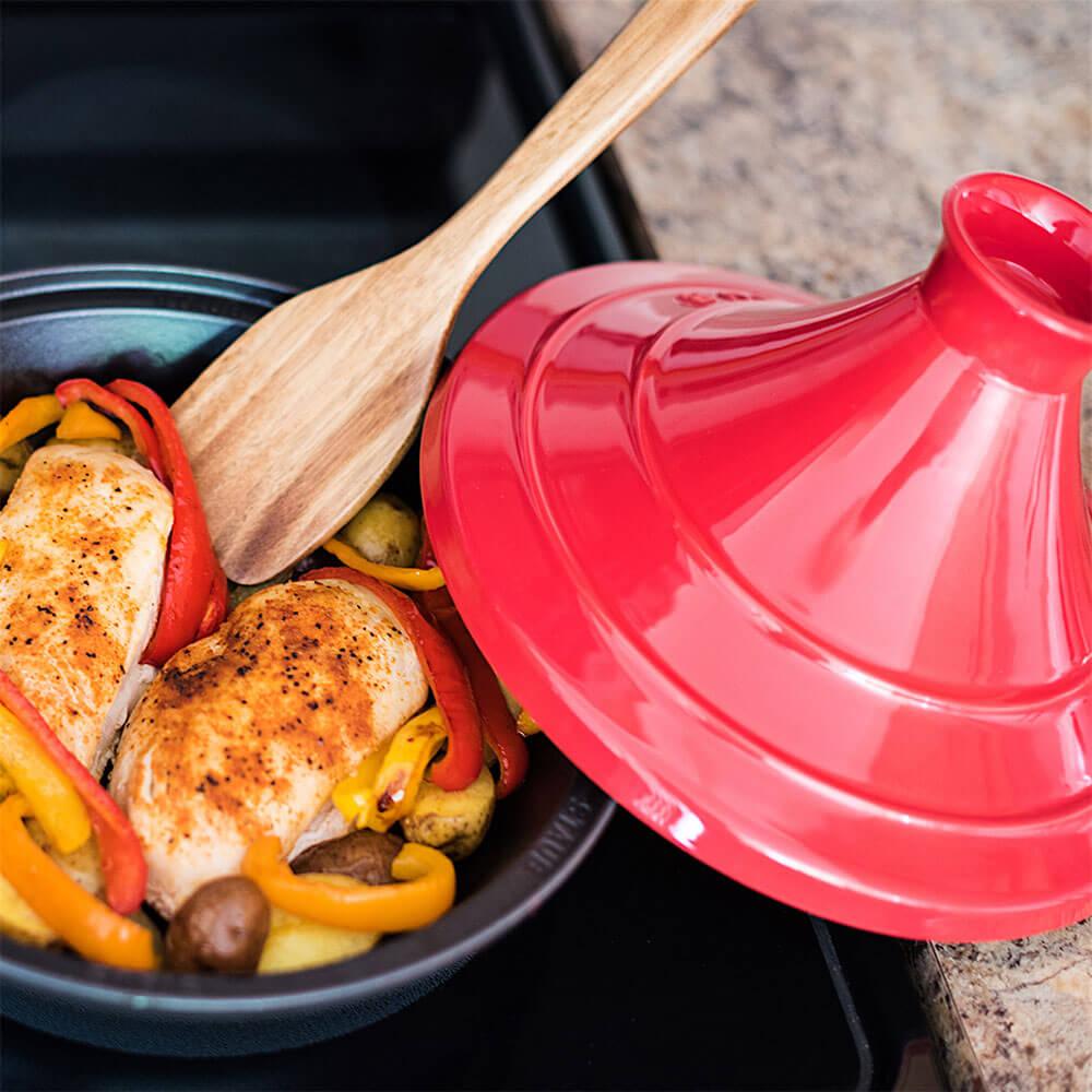 Staub Tajine with Cast Iron Base and Ceramic Top diam.28 cm - Buy now on ShopDecor - Discover the best products by STAUB design