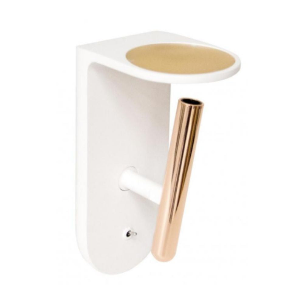 Stilnovo 1night 2 nights 2nights LED wall lamp with switch Stilnovo 1night 2 nights White Rose Gold - Buy now on ShopDecor - Discover the best products by STILNOVO design