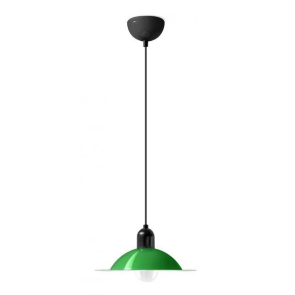 Stilnovo Lampiatta suspension lamp diam. 28 cm. White Green - Buy now on ShopDecor - Discover the best products by STILNOVO design