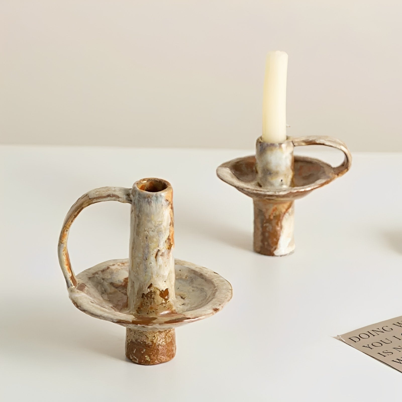 Kava Ceramic Retro Chamberstick