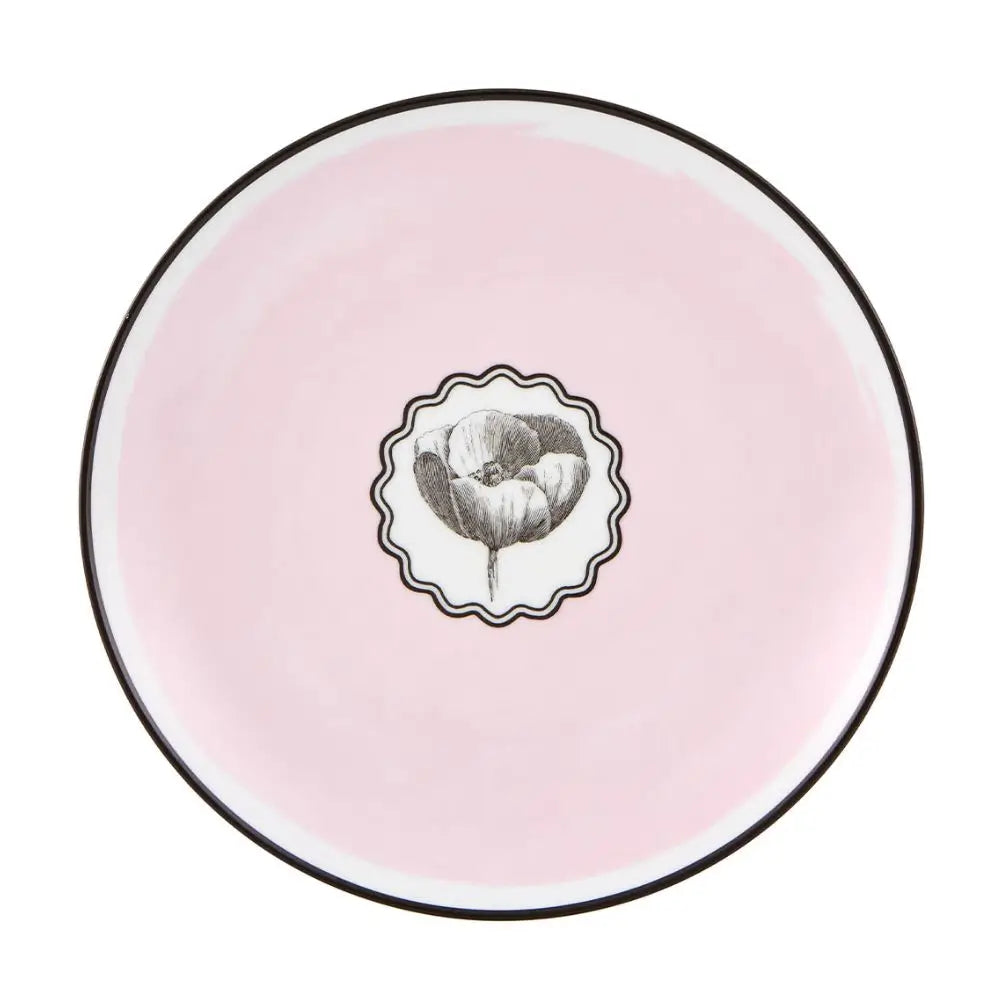 Vista Alegre Herbariae dessert plate diam. 23 cm - 9.06 in Pink - Buy now on ShopDecor - Discover the best products by VISTA ALEGRE design