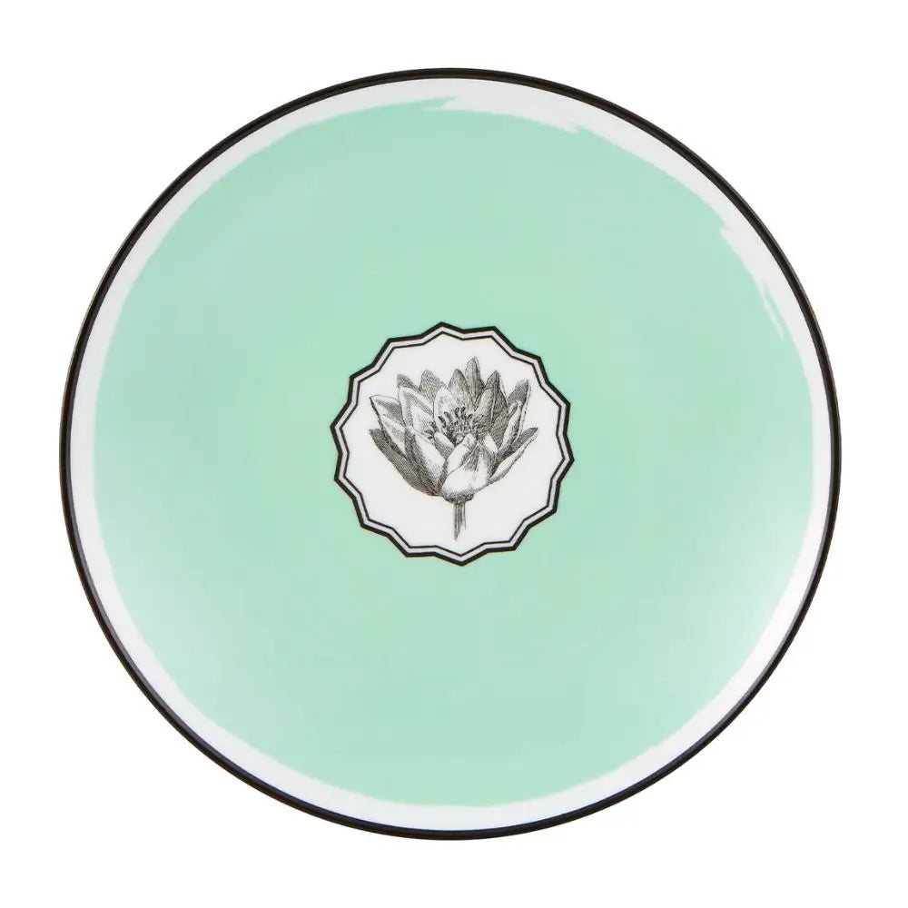 Vista Alegre Herbariae dessert plate diam. 23 cm - 9.06 in Green - Buy now on ShopDecor - Discover the best products by VISTA ALEGRE design