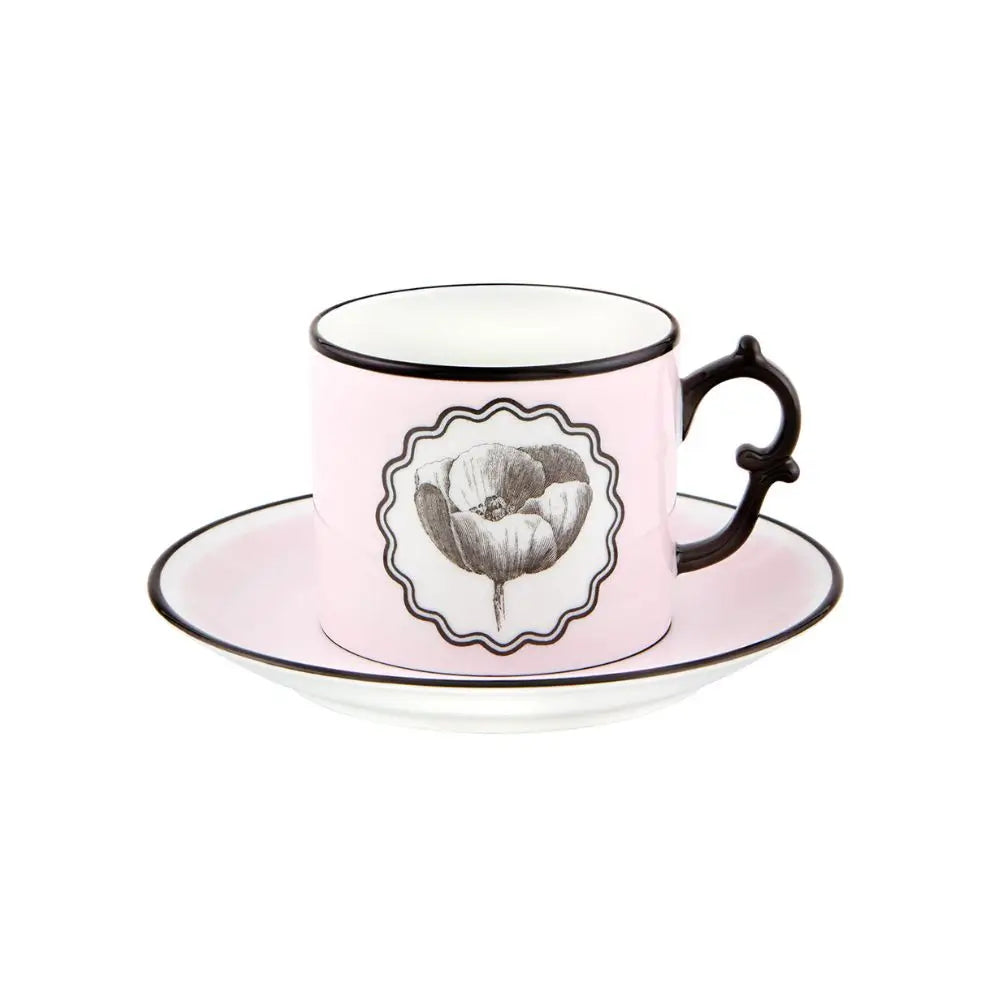 Vista Alegre Herbariae tea cup and saucer Pink - Buy now on ShopDecor - Discover the best products by VISTA ALEGRE design