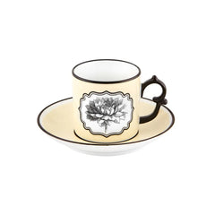 Vista Alegre Herbariae coffee cup and saucer Yellow - Buy now on ShopDecor - Discover the best products by VISTA ALEGRE design