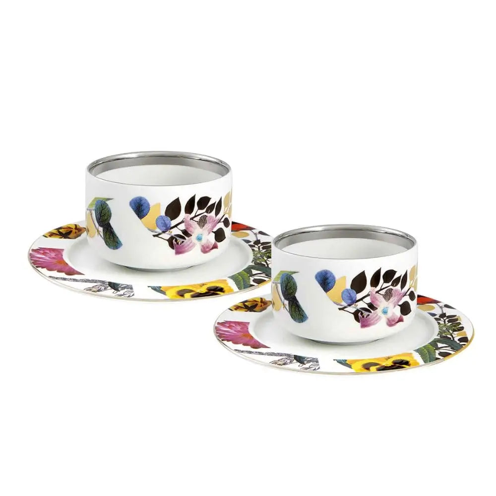 Vista Alegre Primavera set 2 cups & saucers Tea - Buy now on ShopDecor - Discover the best products by VISTA ALEGRE design