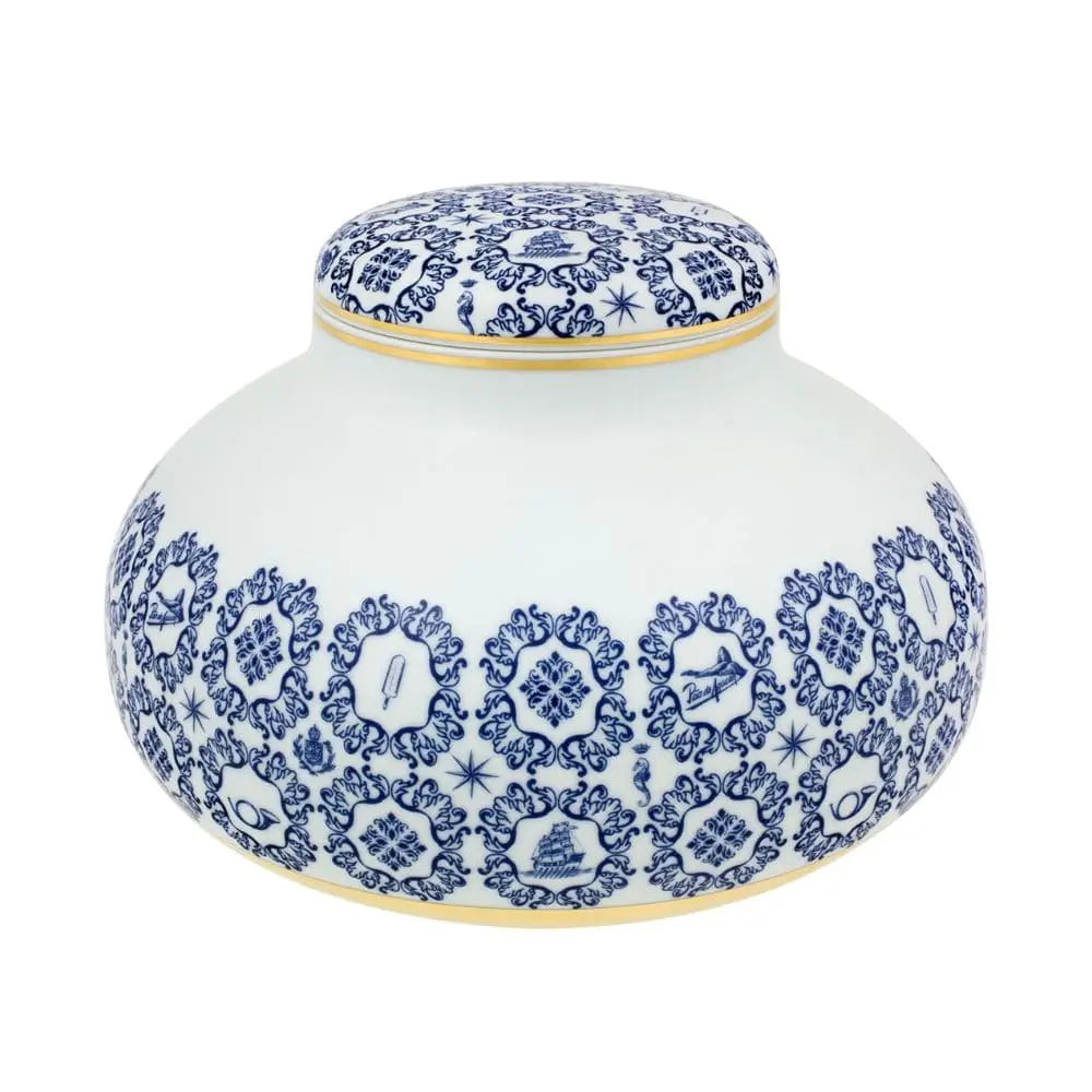 Vista Alegre Transatlântica low pot with lid - Buy now on ShopDecor - Discover the best products by VISTA ALEGRE design
