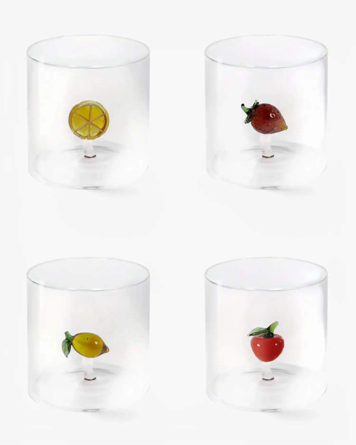 WD Lifestyle Fruits set 4 tumblers mix 1 - Buy now on ShopDecor - Discover the best products by WD LIFESTYLE design