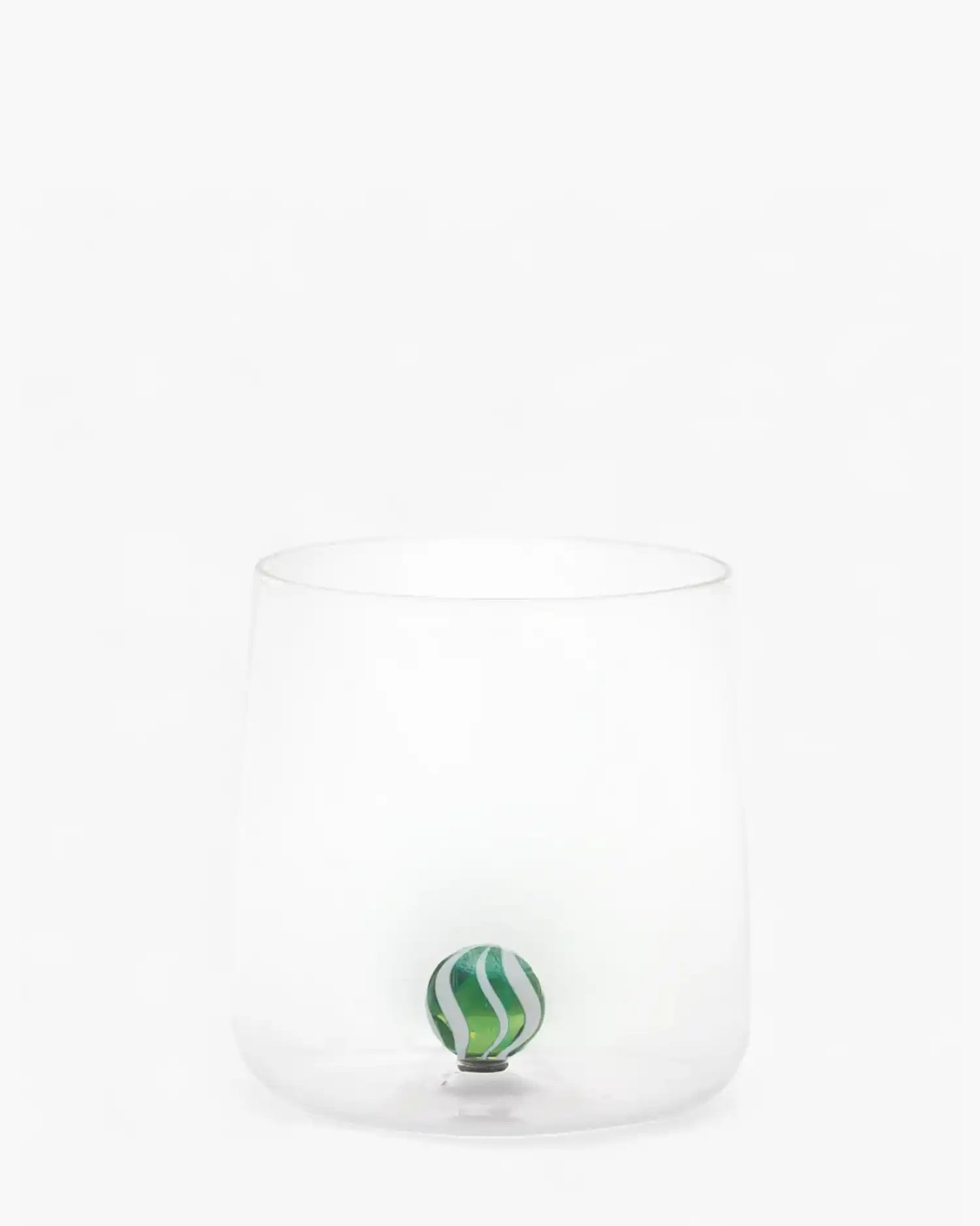 Zafferano Bilia Candy Tumbler transparent with little ball 44 cl - 14.87 oz Zafferano Green - Buy now on ShopDecor - Discover the best products by ZAFFERANO design