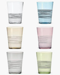Zafferano Filante Set 6 tumblers in 6 different colours 40 cl-13.52 oz - Buy now on ShopDecor - Discover the best products by ZAFFERANO design