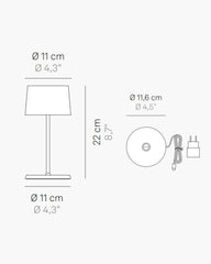 Zafferano Lampes à Porter Olivia Mini Pro LED table lamp - Buy now on ShopDecor - Discover the best products by ZAFFERANO LAMPES À PORTER design