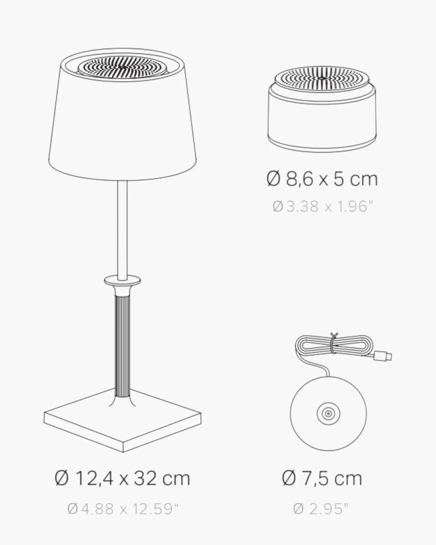 Zafferano Lampes à Porter Poldina Classic table/portable lamp - Buy now on ShopDecor - Discover the best products by ZAFFERANO LAMPES À PORTER design