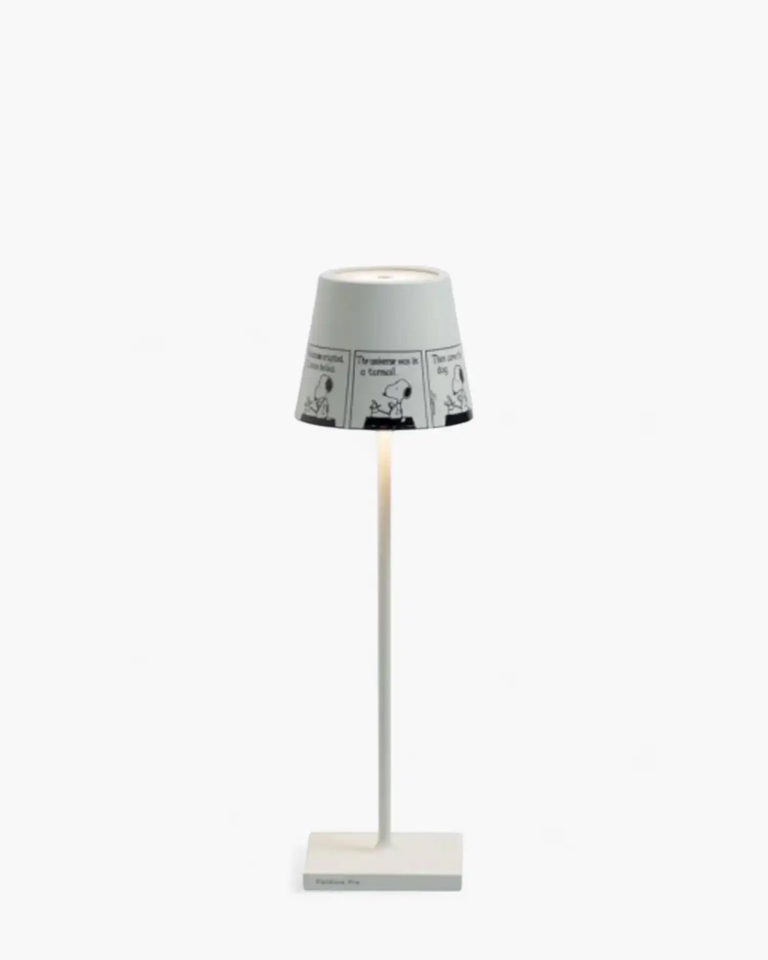 Zafferano Lampes à Porter Poldina x Peanuts table lamp Strip - White stem - Buy now on ShopDecor - Discover the best products by ZAFFERANO LAMPES À PORTER design