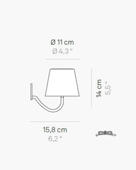 Zafferano Lampes à Porter Poldina Wall lamp - Buy now on ShopDecor - Discover the best products by ZAFFERANO LAMPES À PORTER design