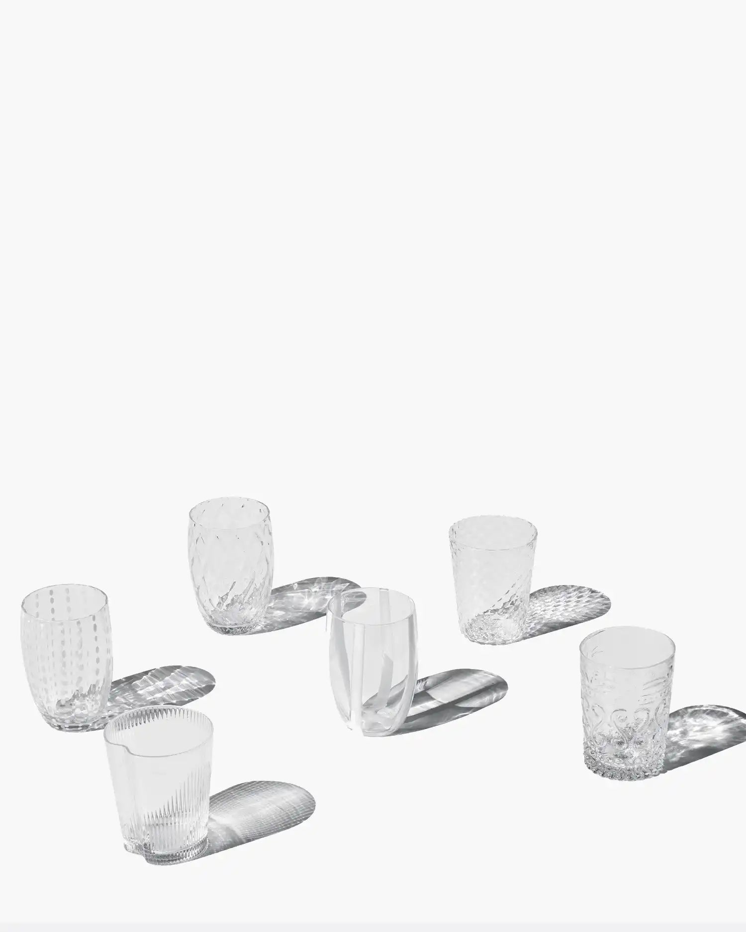 Zafferano Melting Pot box of 6 assorted glasses Transparent - Buy now on ShopDecor - Discover the best products by ZAFFERANO design