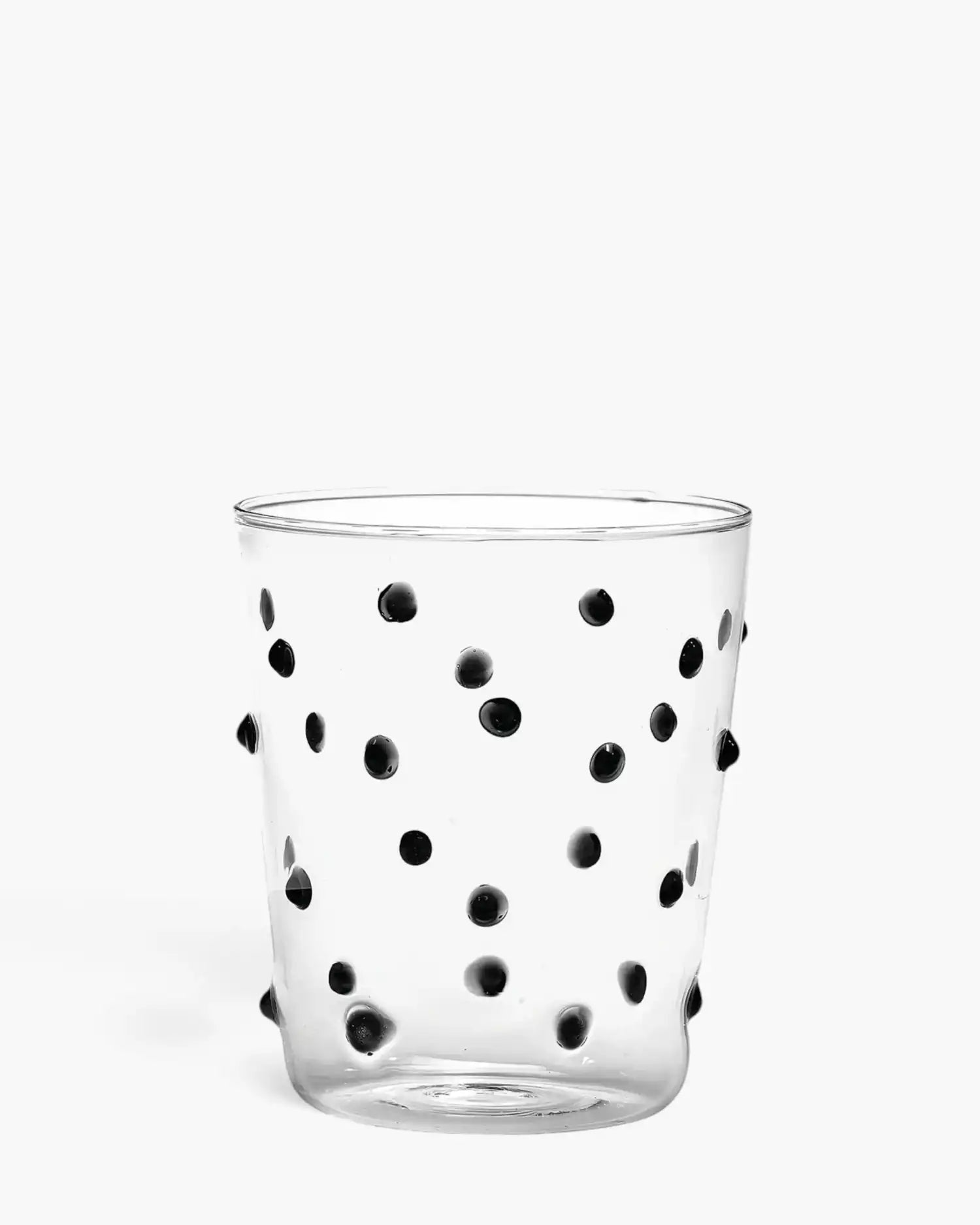 Zafferano Party Tumbler transparent glasses with polka dots 45 cl-15.22 oz Black - Buy now on ShopDecor - Discover the best products by ZAFFERANO design