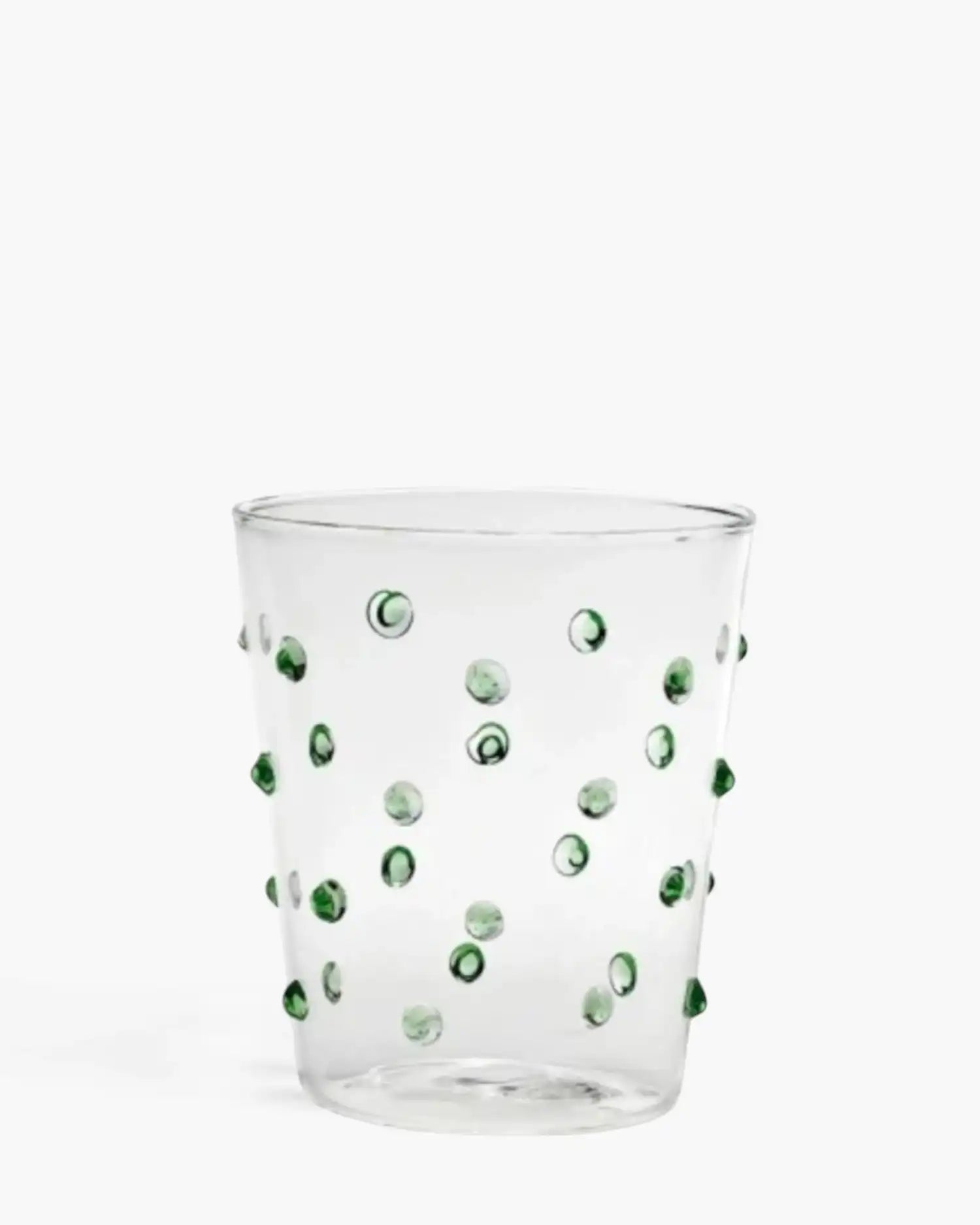 Zafferano Party Tumbler transparent glasses with polka dots 45 cl-15.22 oz Green - Buy now on ShopDecor - Discover the best products by ZAFFERANO design
