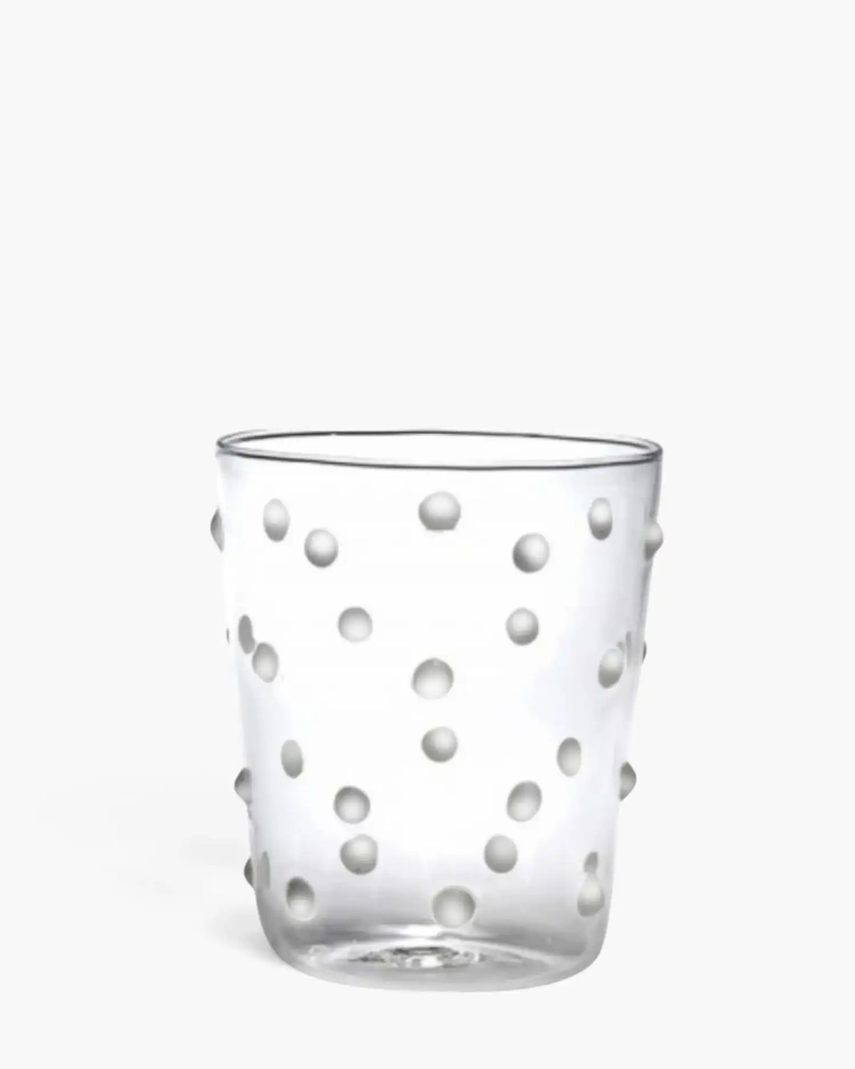 Zafferano Party Tumbler transparent glasses with polka dots 45 cl-15.22 oz White - Buy now on ShopDecor - Discover the best products by ZAFFERANO design