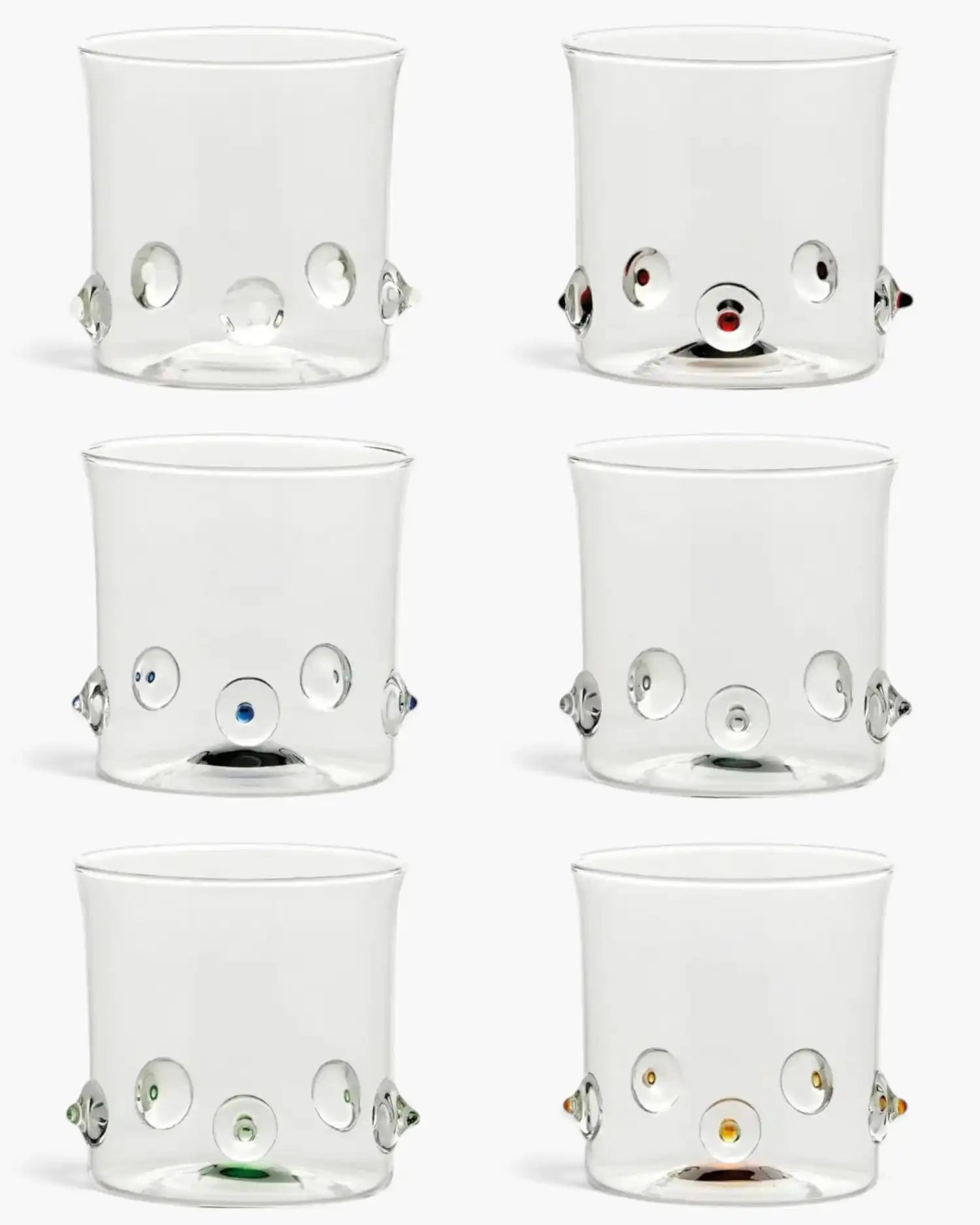 Zafferano Patea set 6 assorted tumbler H 8 cm - 3.14 in - Buy now on ShopDecor - Discover the best products by ZAFFERANO design