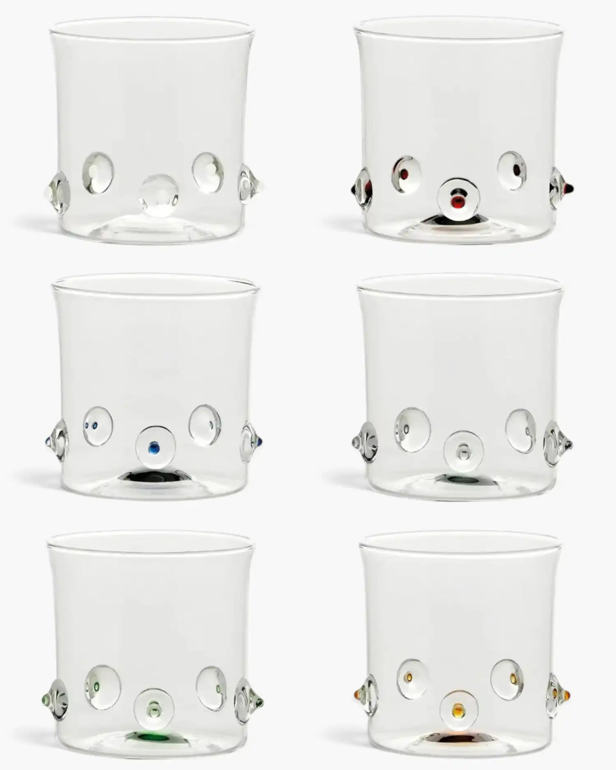 Zafferano Patea set 6 assorted tumbler H 8 cm - 3.14 in - Buy now on ShopDecor - Discover the best products by ZAFFERANO design