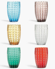 Zafferano Perle Set 6 tumblers 32 cl-10.82 oz - Buy now on ShopDecor - Discover the best products by ZAFFERANO design