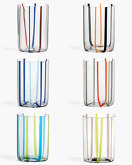 Zafferano Tirache Set 6 tumblers in different colours 35 cl-11.83 oz - Buy now on ShopDecor - Discover the best products by ZAFFERANO design